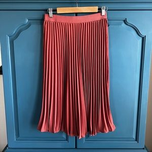Pleated Midi Skirt